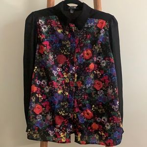 Colorful floral blouse